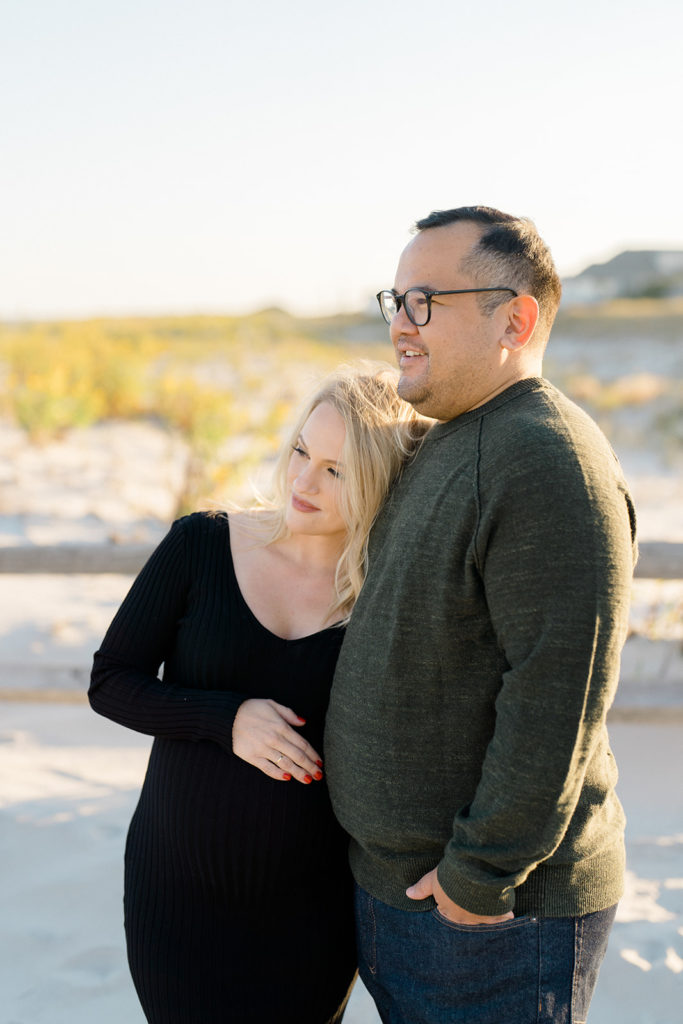 Ocean City New Jersey maternity session on the beach and boardwalk