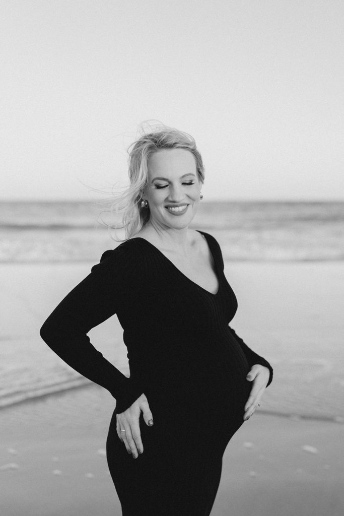 Ocean City New Jersey maternity session on the beach and boardwalk