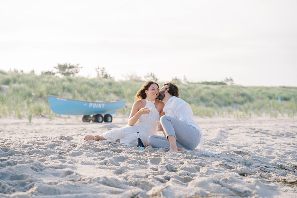 Engagement session on the beach in Cape May, New Jersey