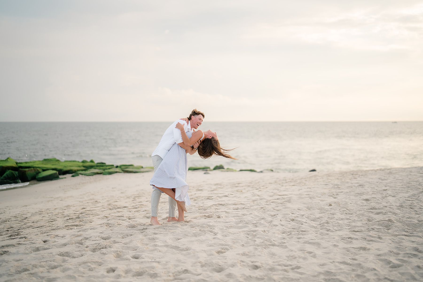 Brett Baty and fiancé Anna Sprys engagement in Cape May, NJ